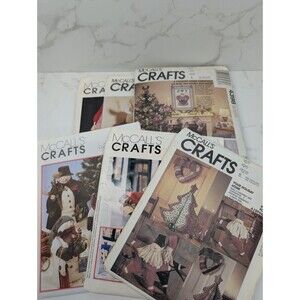 McCall’s Crafts Christmas Pattern Lot 4398 5512 6159 8440 P372 Uncut Holiday